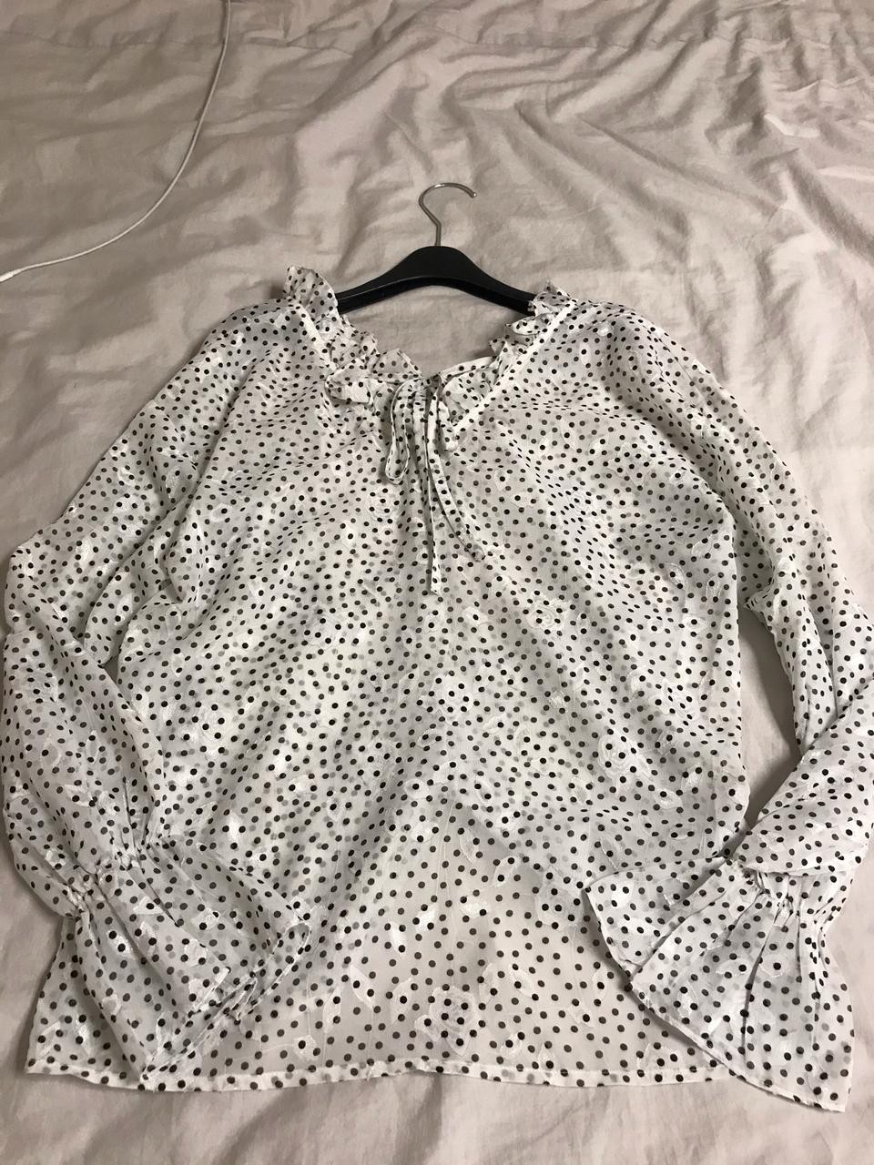 땡땡이 블라우스 55-66