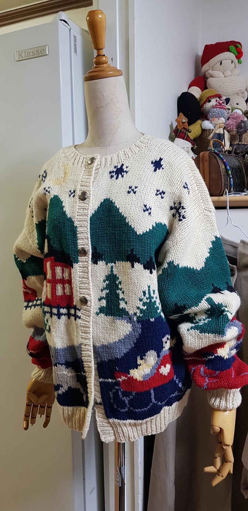 감성손뜨게 가디건