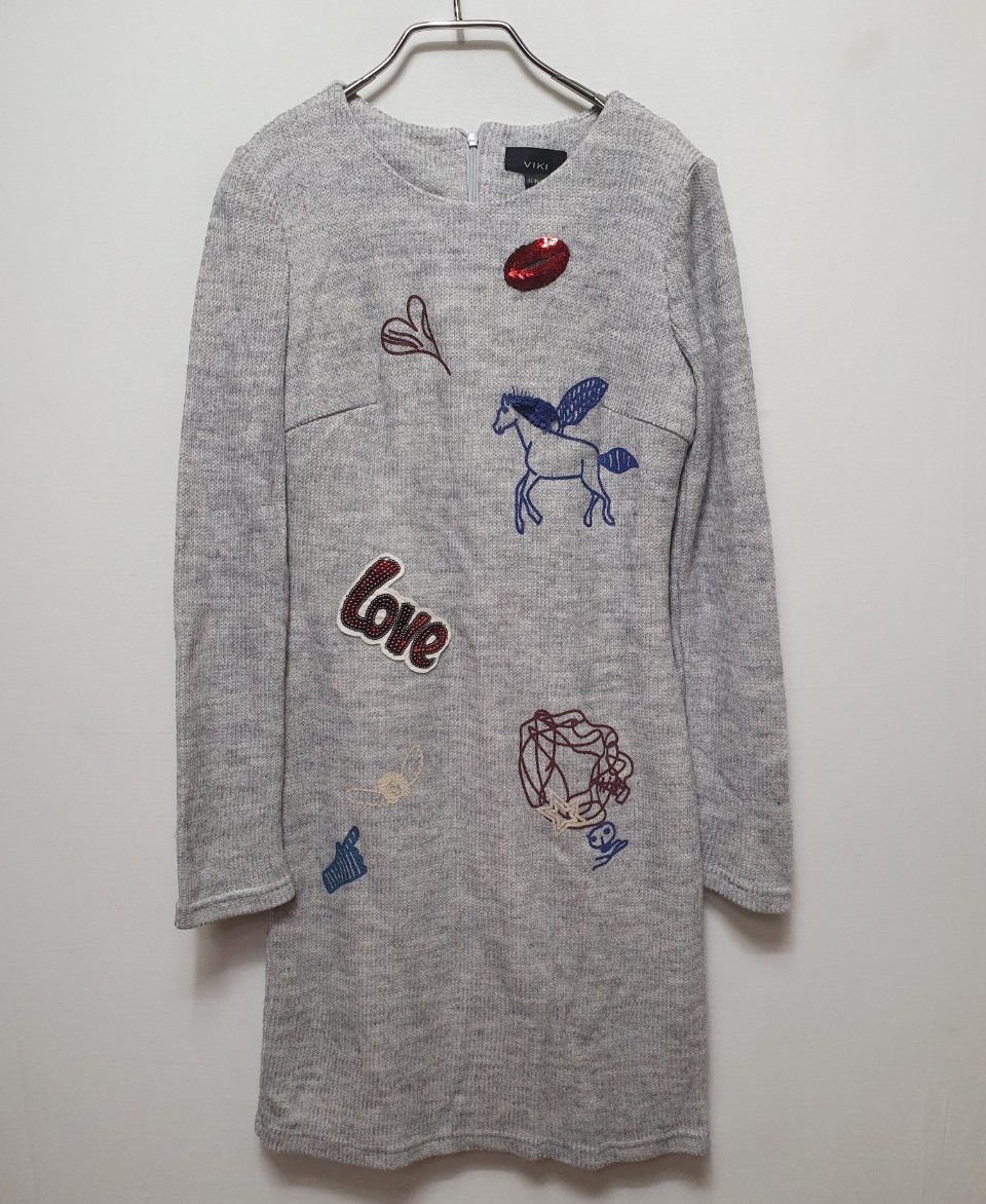 비키 패턴 예쁜 니트원피스 55