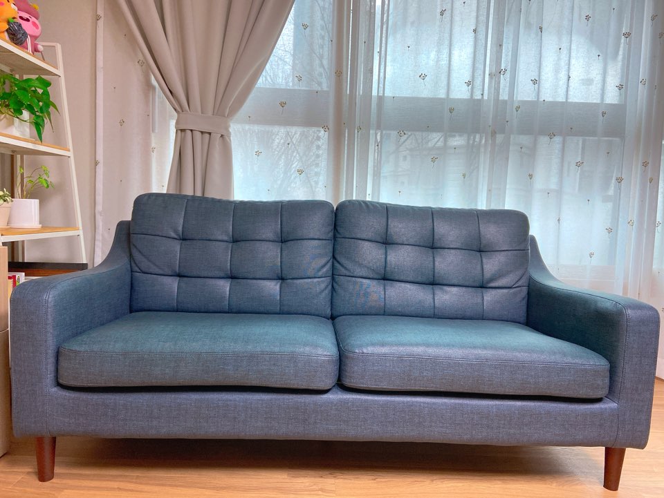 한샘 가죽소파 3인(네이비) 급처해봐요. 