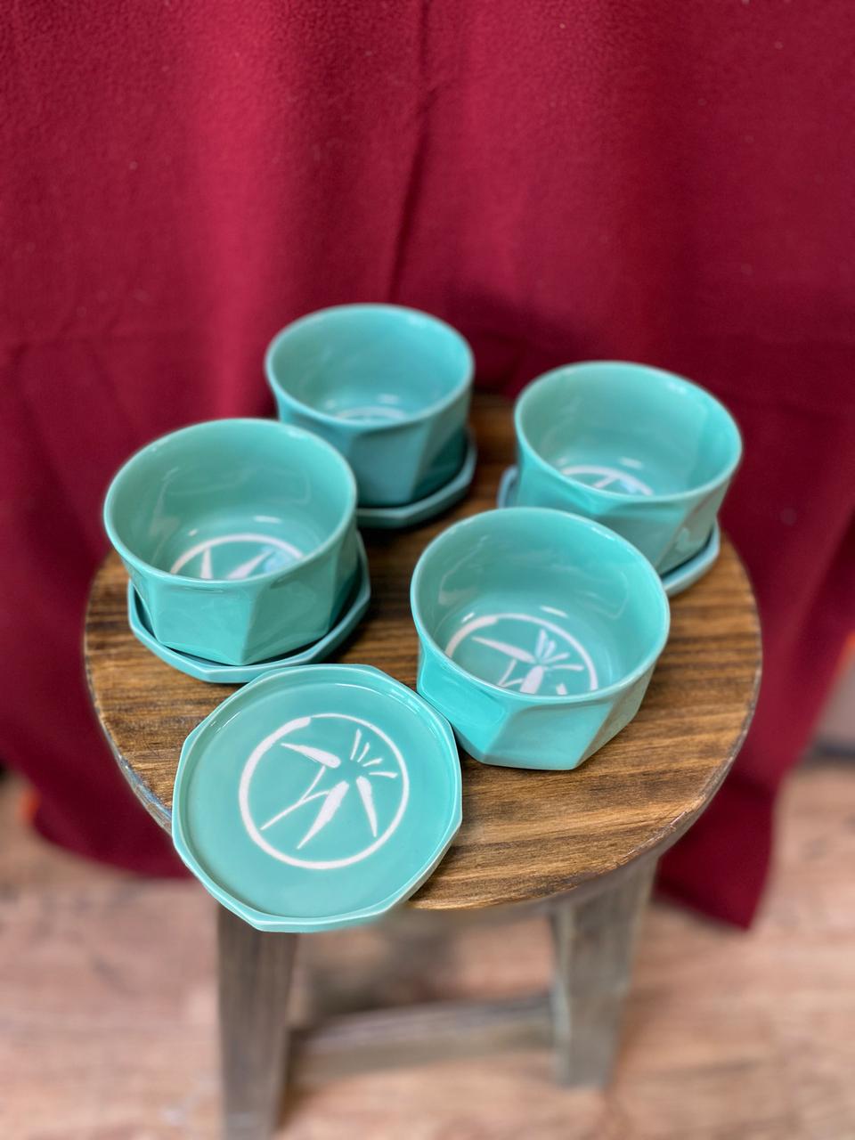 찻잔 겸 다용도 다기 5P