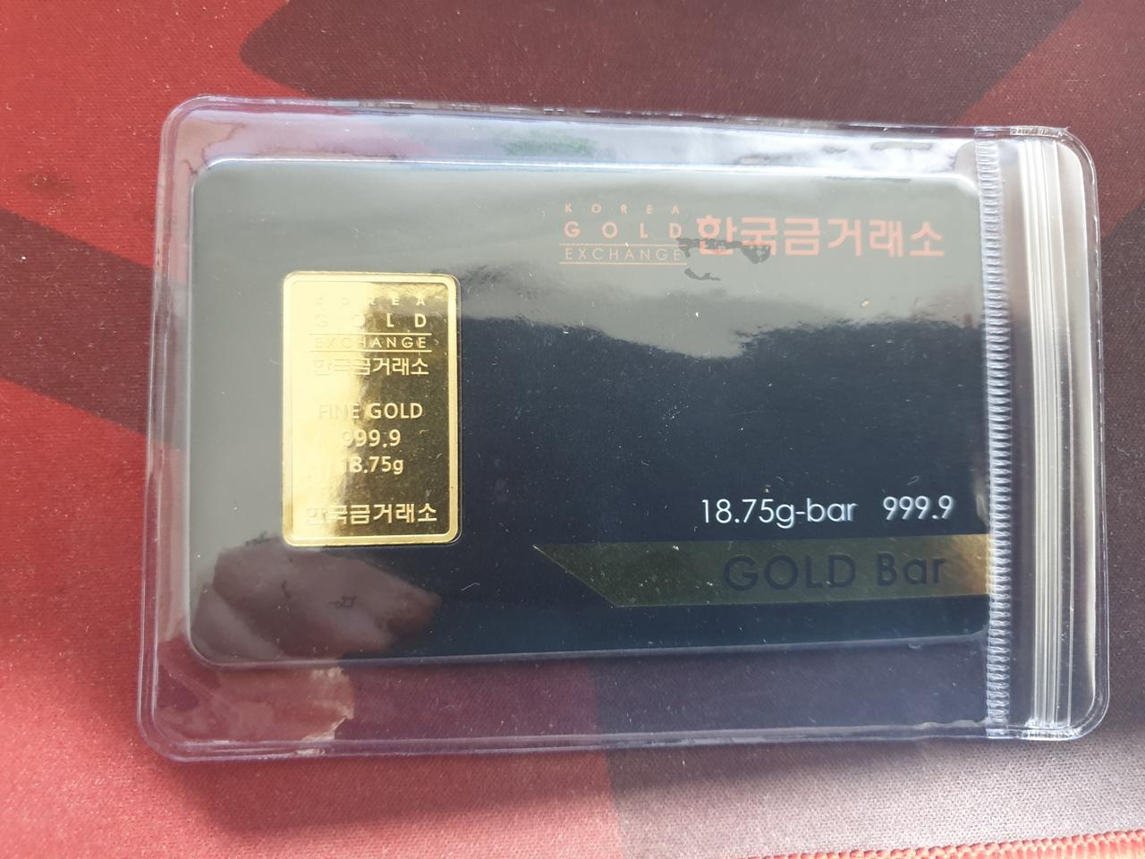 한국금거래소 5돈 골드바