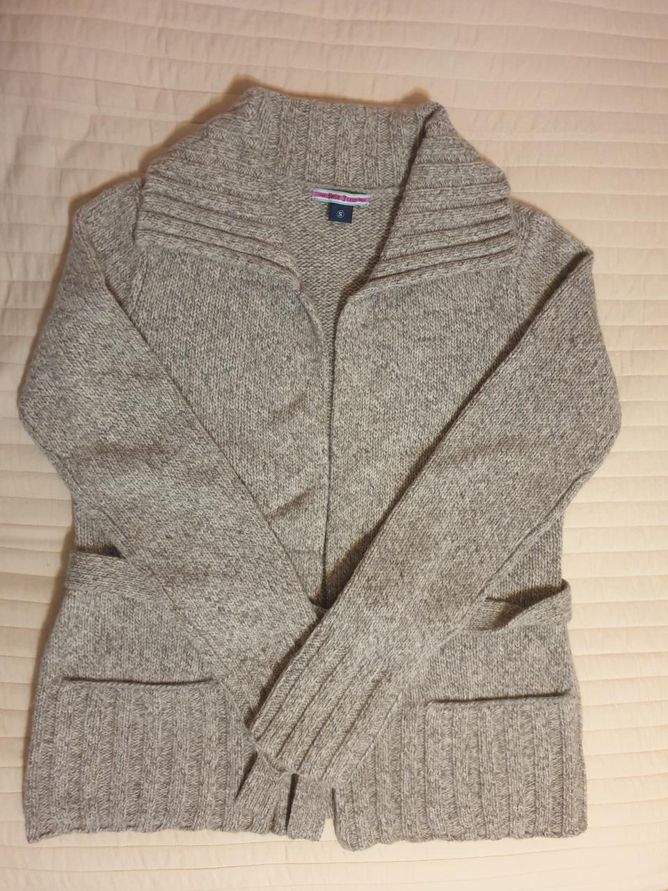 폴로진 램스울100% 가디건