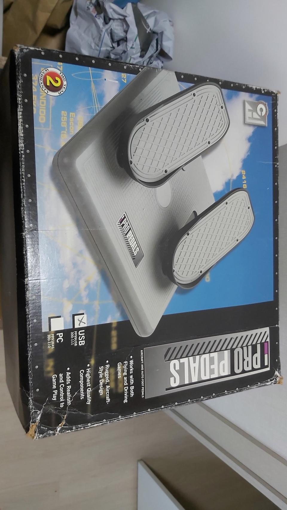  CH Products Pro 페달 USB 비행 시뮬레이터 페달