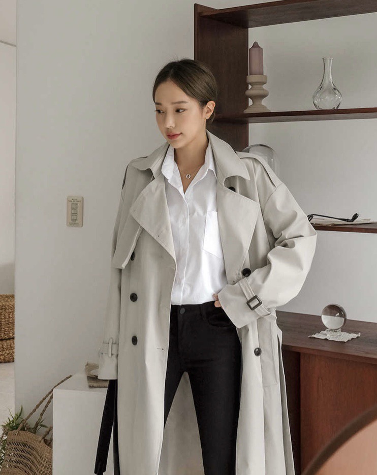 새상품)차도녀 신상 트렌치코트 벨트포함 마지막 가격 가격내림