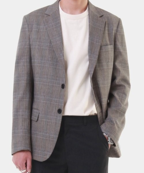 모디파이드 글렌체크 블레이저