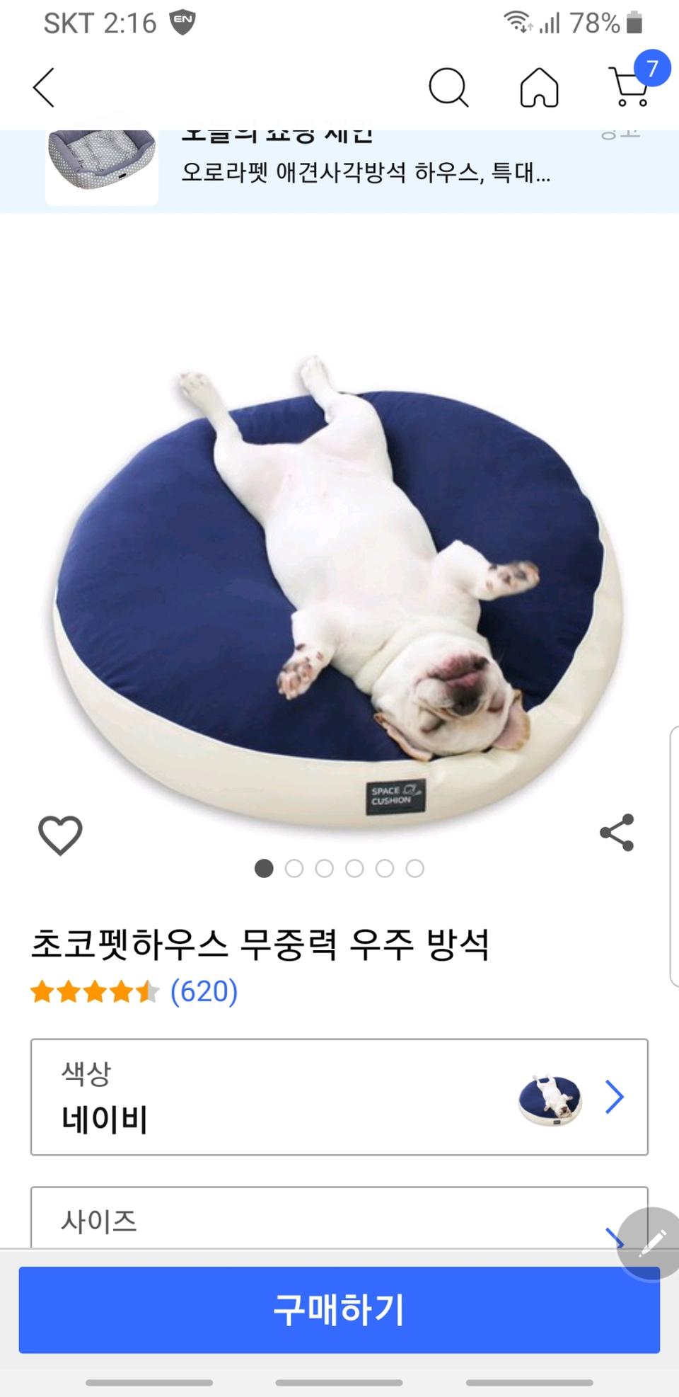 애견  무중력방석
