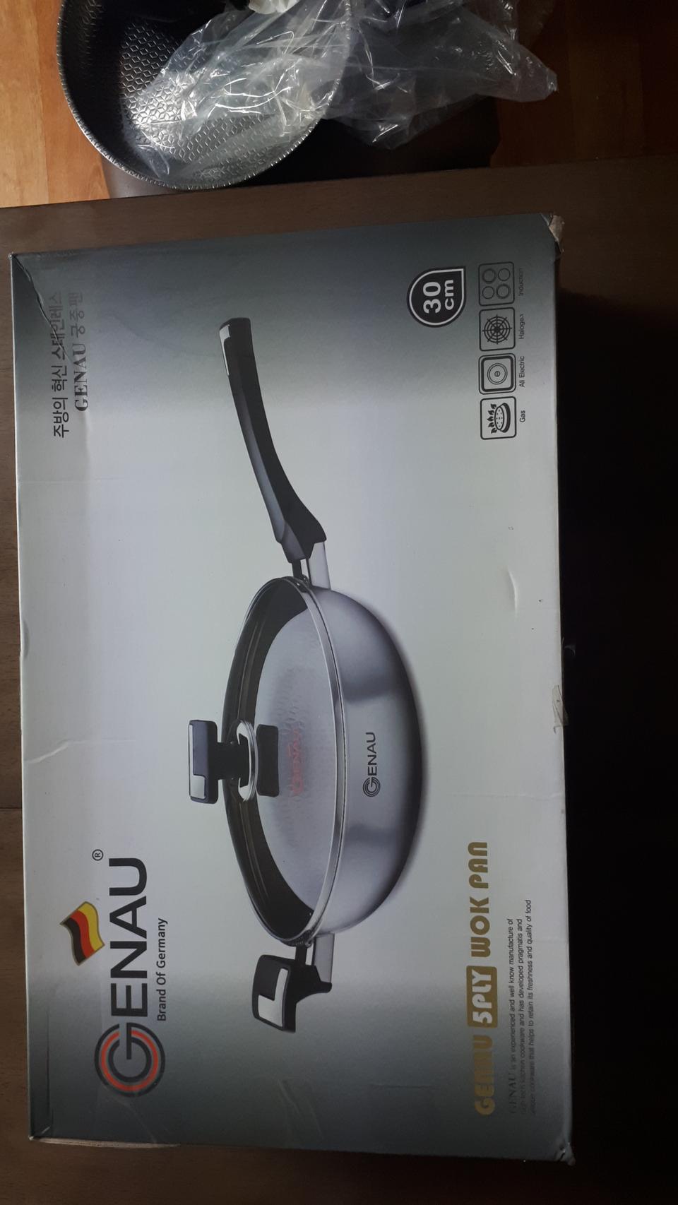 독일제너 5PLY 스텐 IH 궁중팬 30cm+유리뚜껑