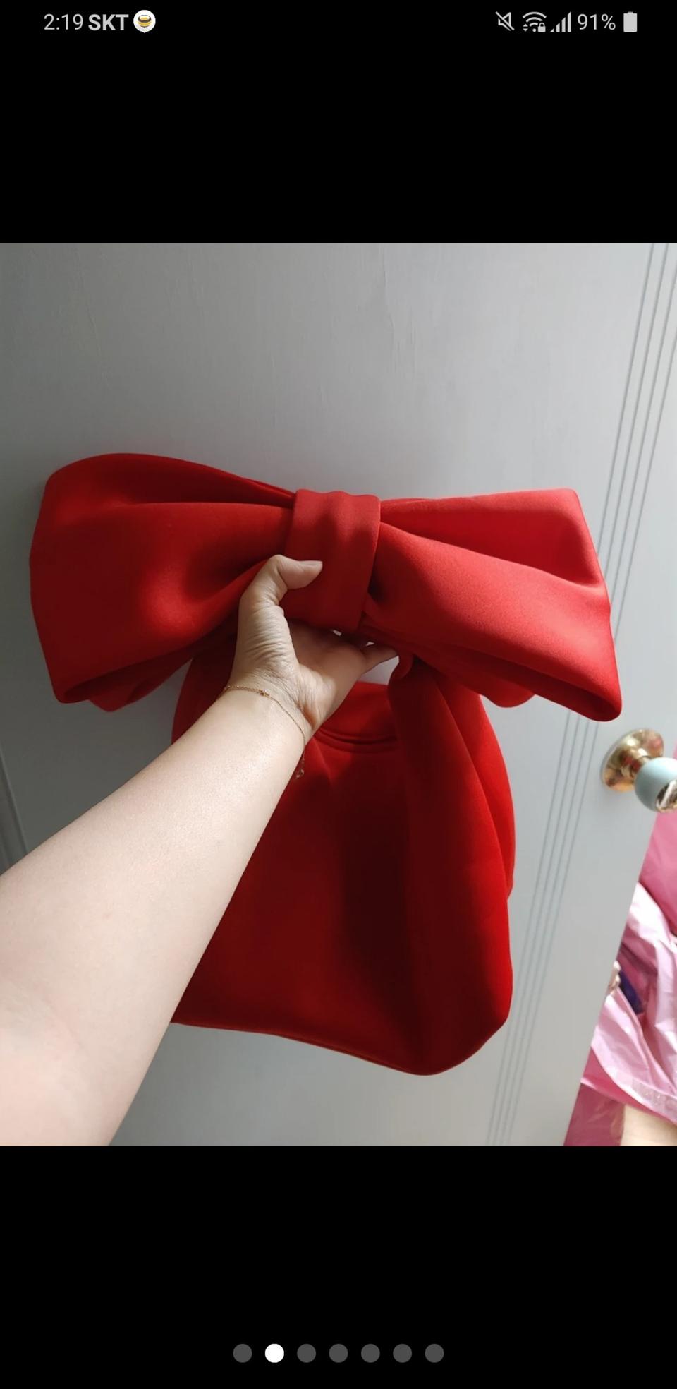 리본가방 새것 택포