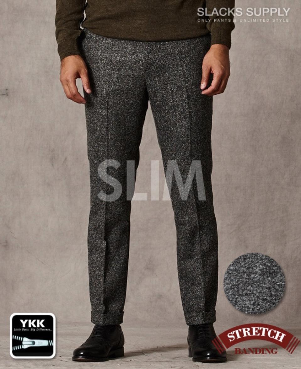 남성 멜란지 슬랙스