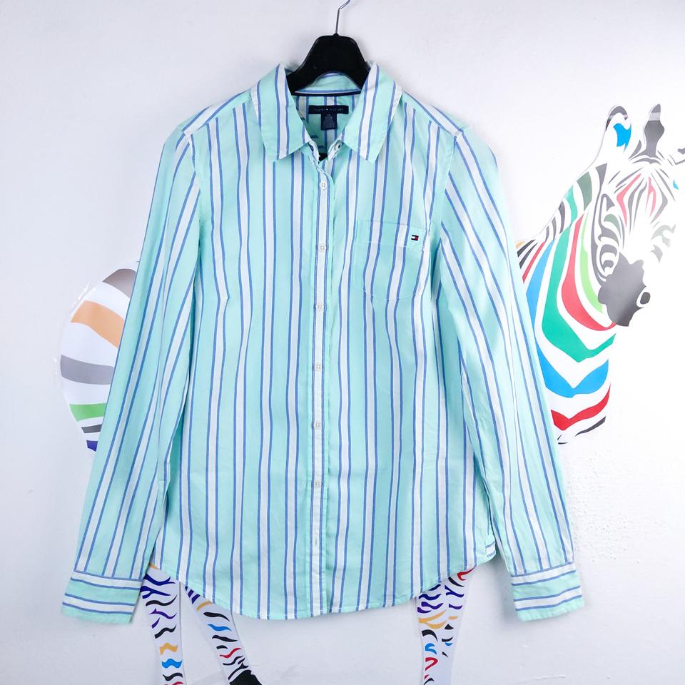 타미힐피거 긴팔 스트라이프 남방xs