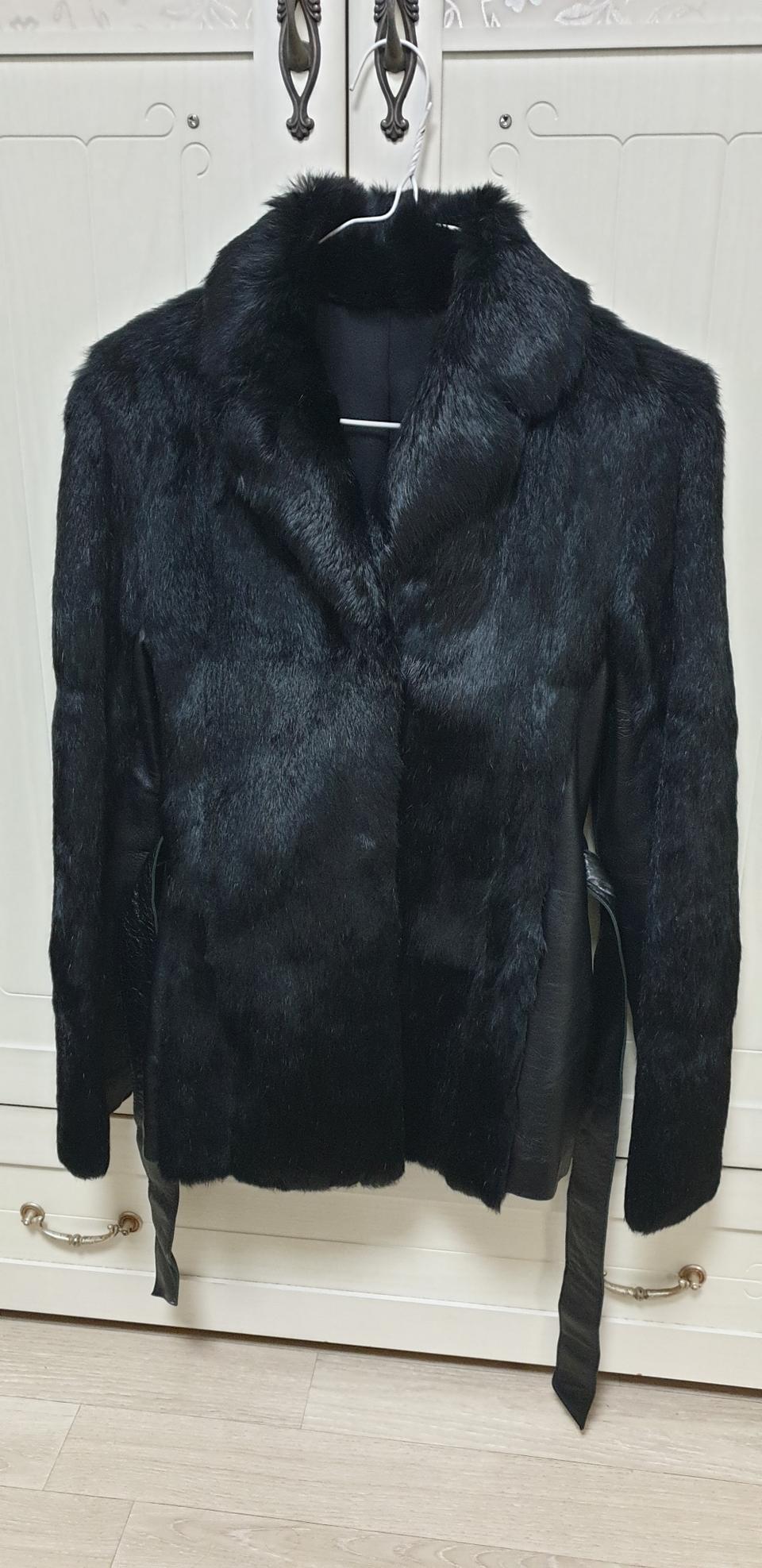 밍크 같은 모피(레빗)+양가죽 자켓-55