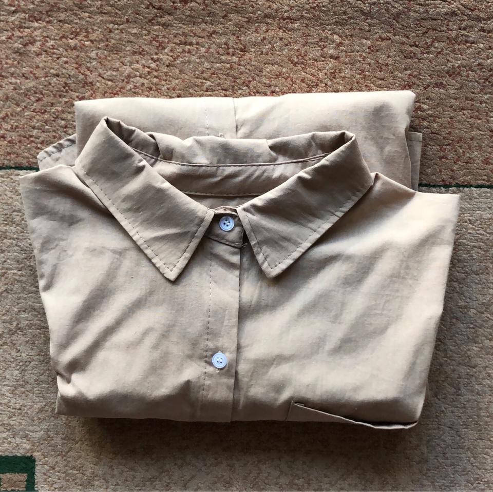 셔츠원피스 베이지