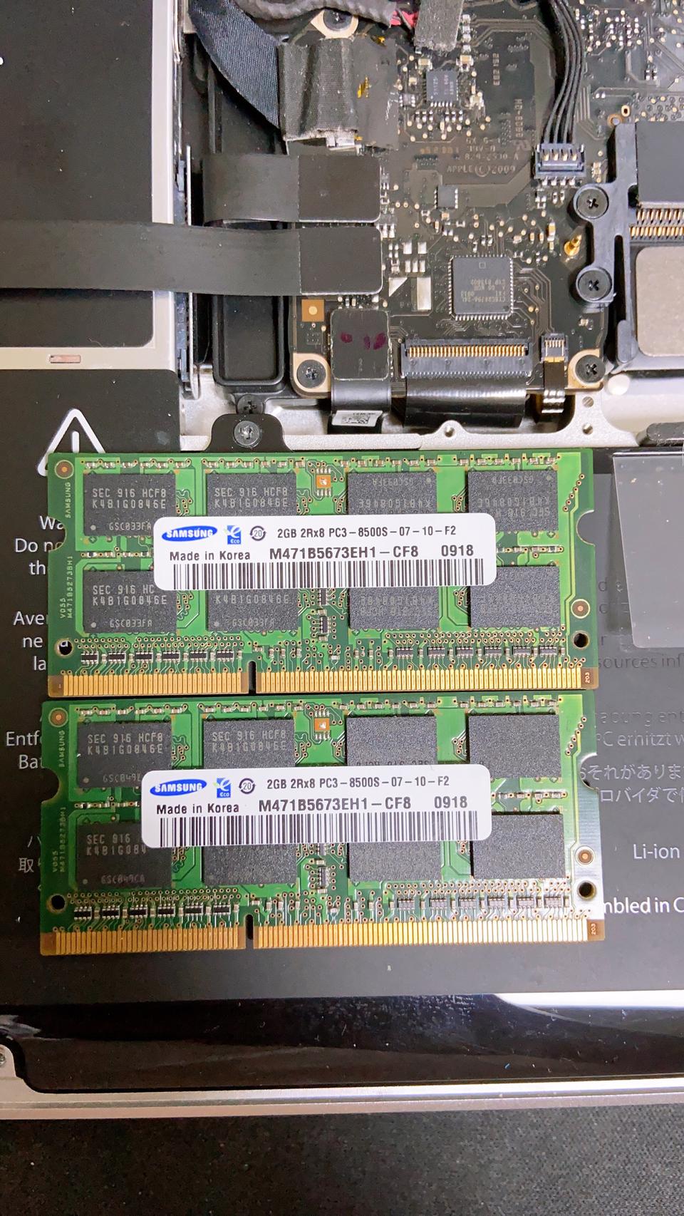 노트북 램 ddr3 2기가 2개