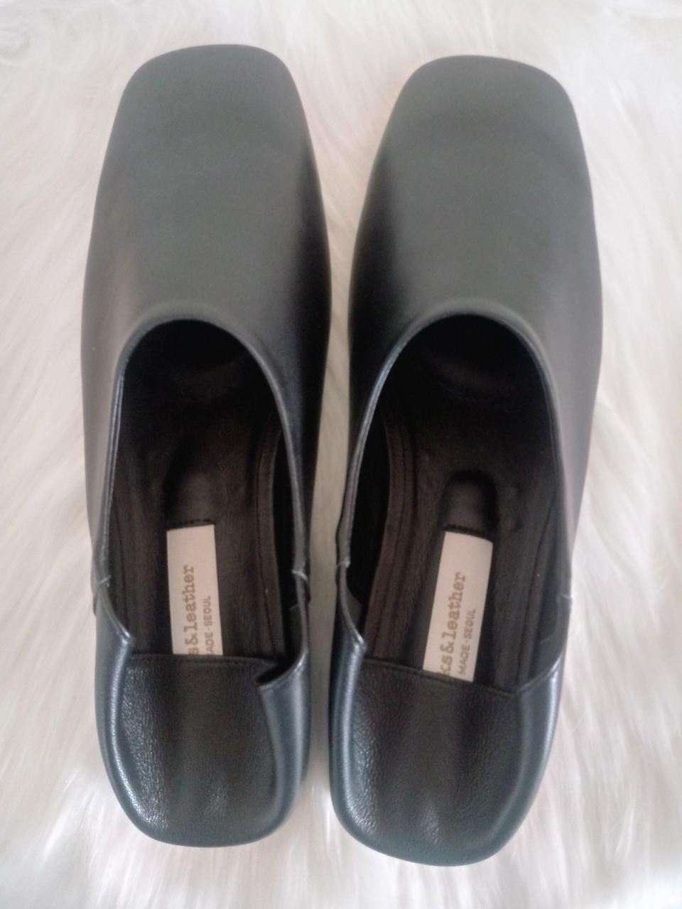 (천연 양가죽제품/새상품)편안한 블로퍼/뮬240~245/플랫슈즈/여성단화