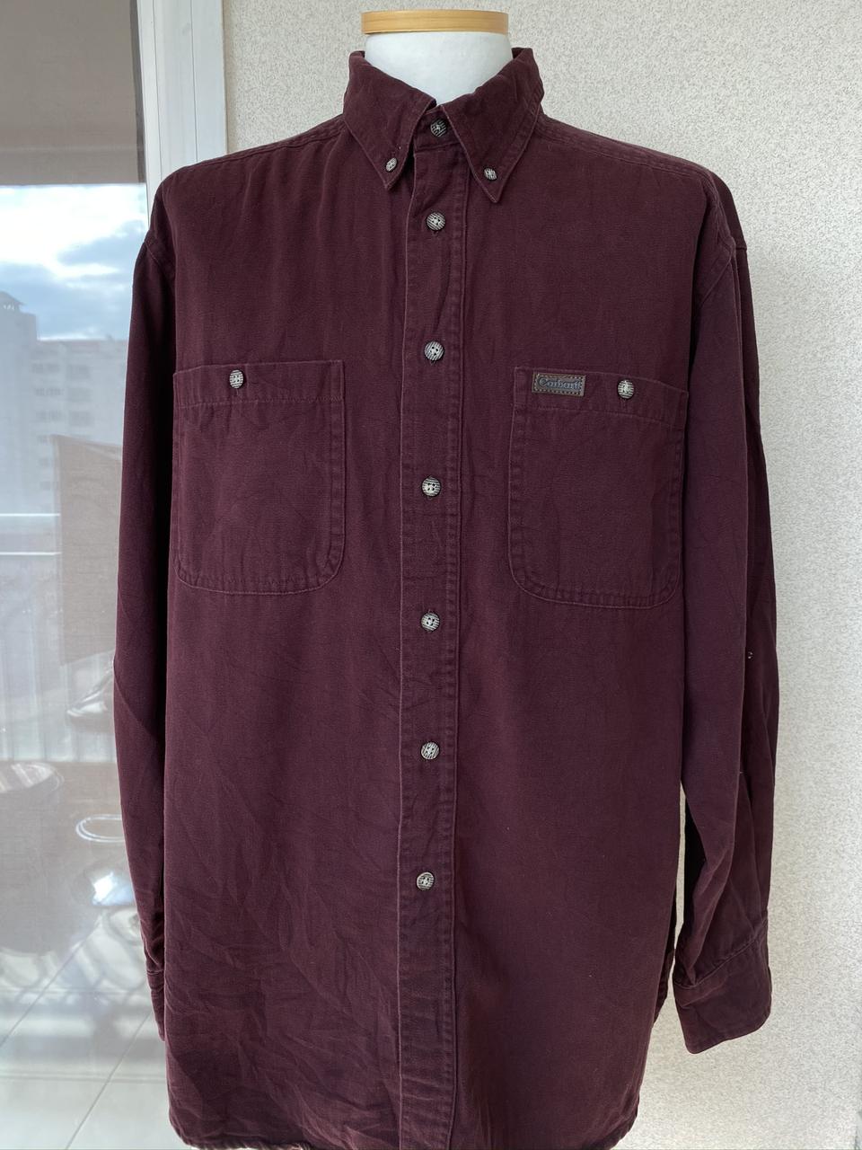 칼하트 자주색 셔츠