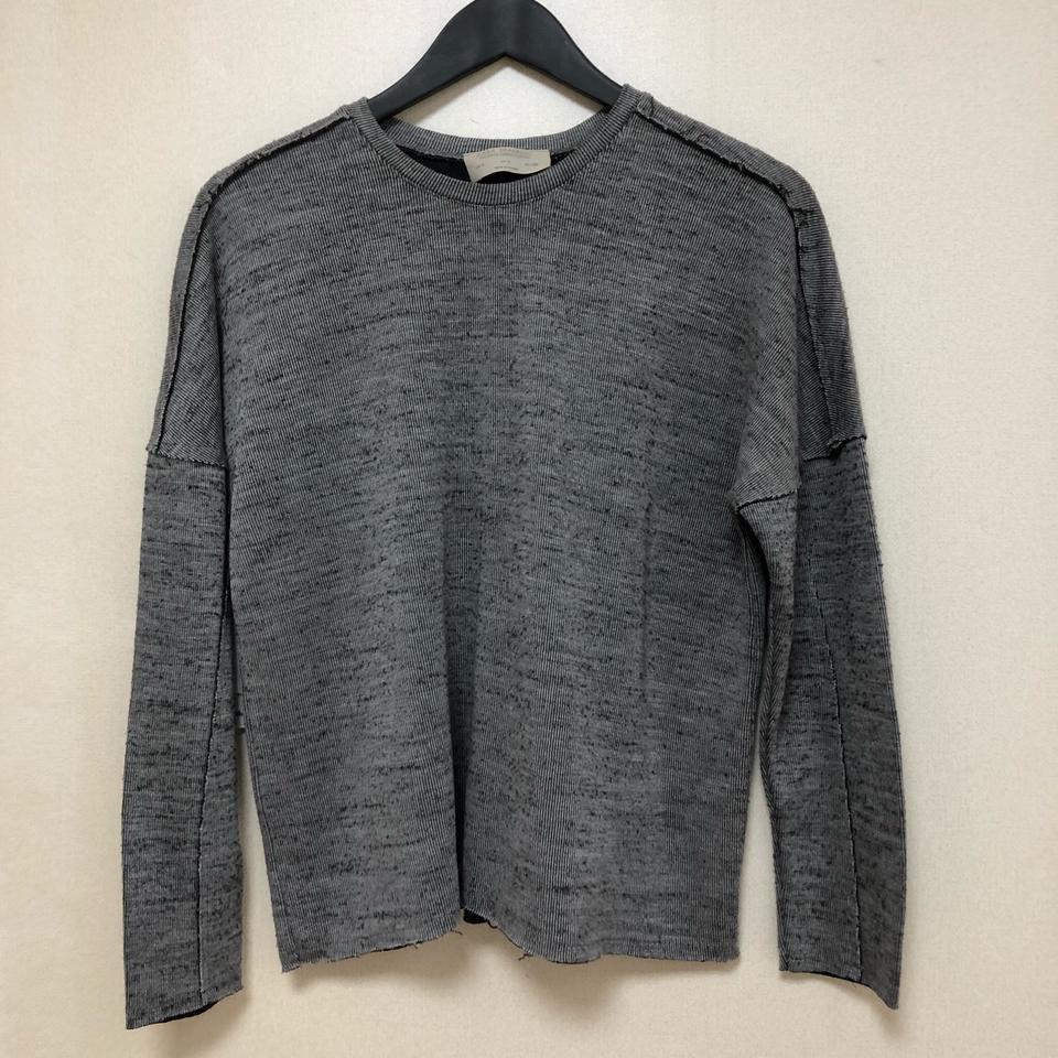 [자라] 그레이 니트 티셔츠
