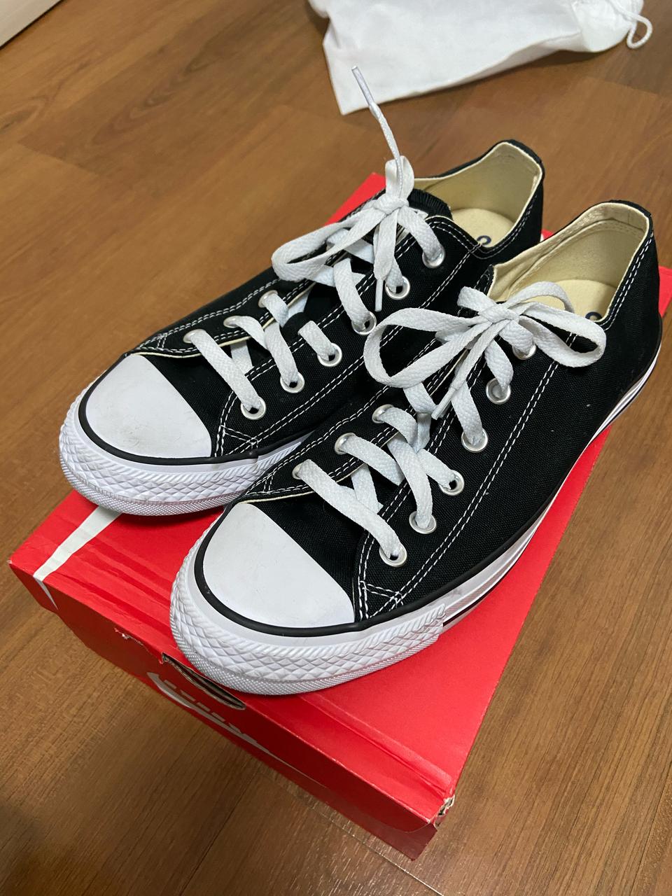 컨버스 척테일러 로우 블랙 265(택포)