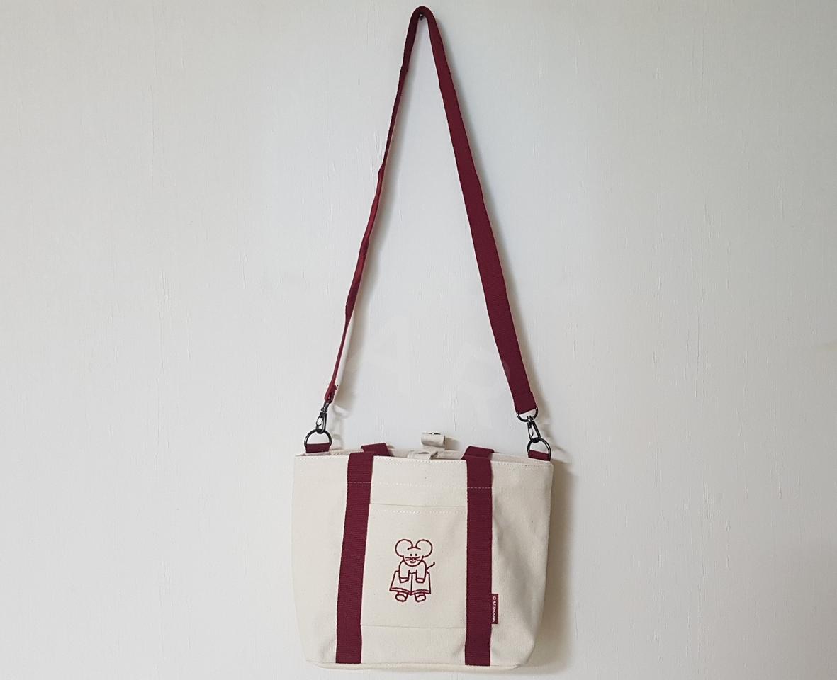 애슝 미니 북백 버건디