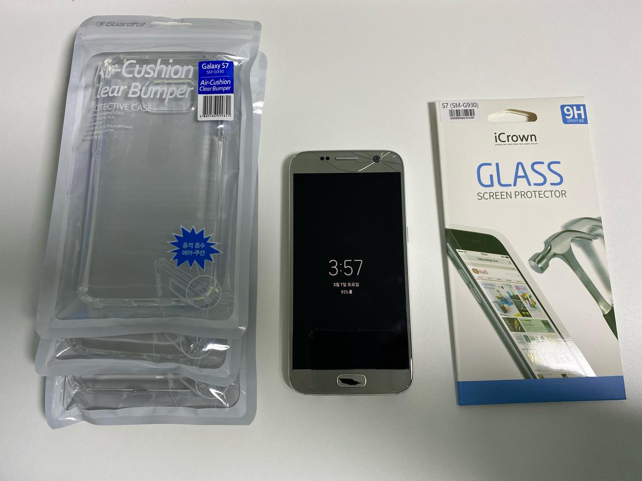 갤럭시s7 32기가 (케이스, 강화유리 포함)