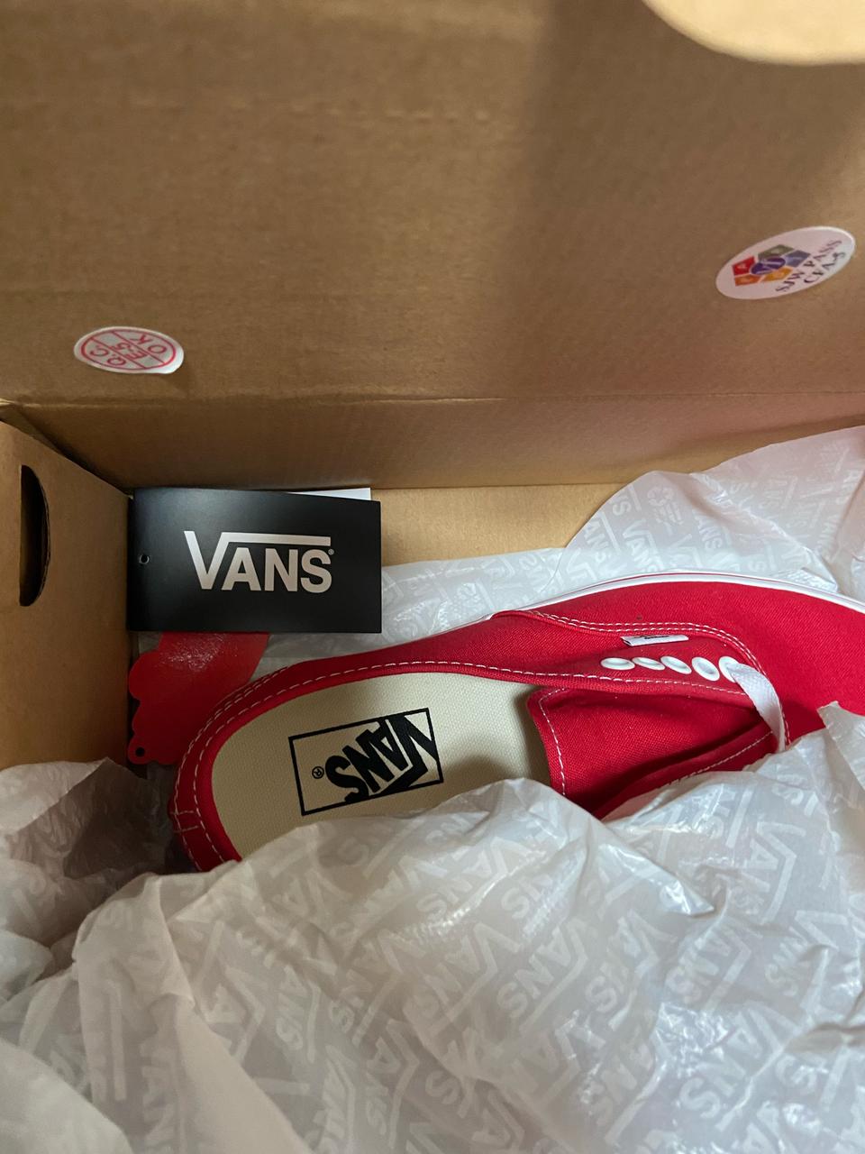 반스 어센틱 레드 새상품(260)