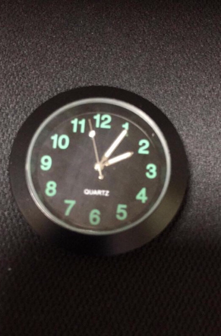 차량용 아날로그시계 (블랙/크롬)no.1