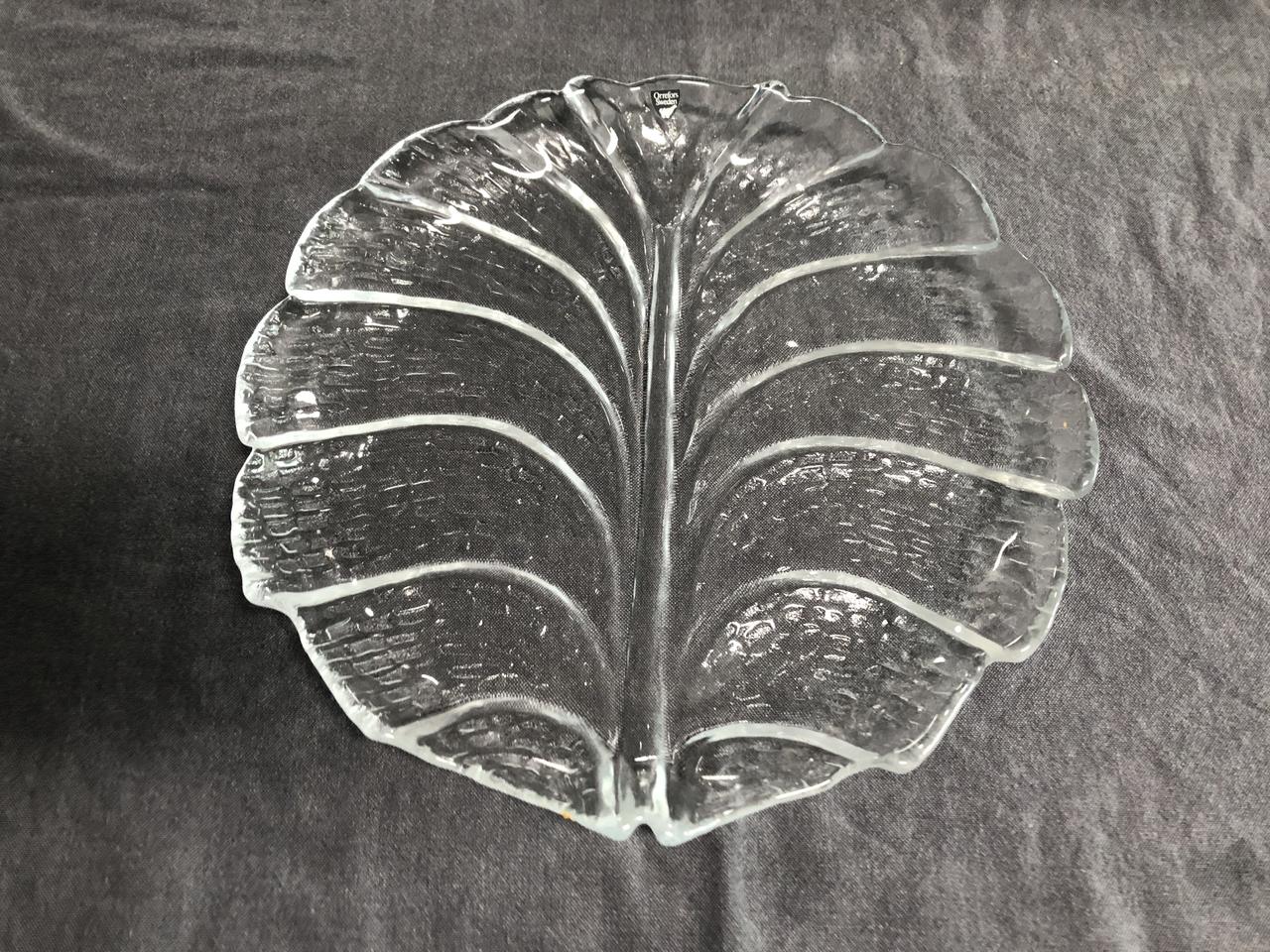 오레포스 스웨덴 "에덴" 크리스탈 디너 플레이트 3pcs. 세트