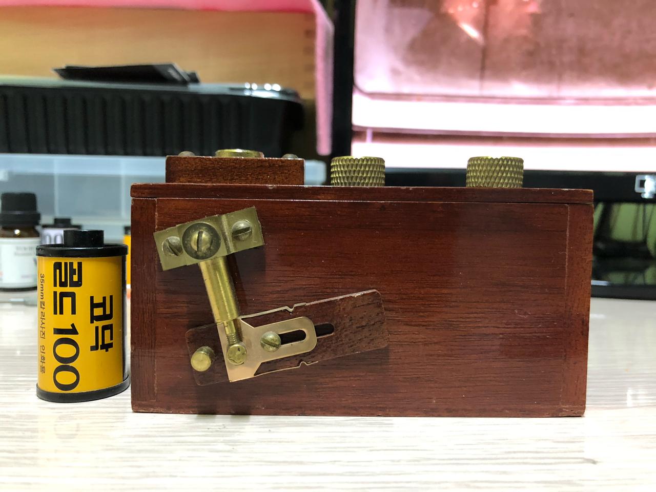 핀홀카메라 우드재질