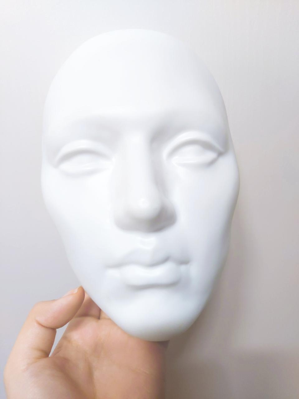 [메이크업 재료] 분장 연습용 플라스틱 마스크 흰색
