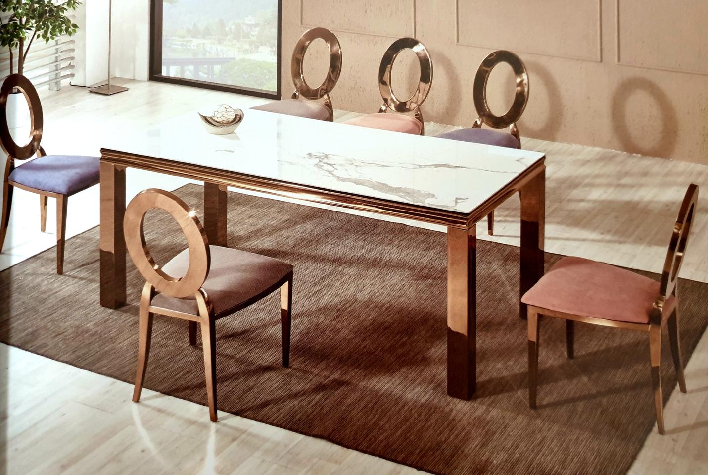 엘리제♡세라믹식탁♡로즈골드