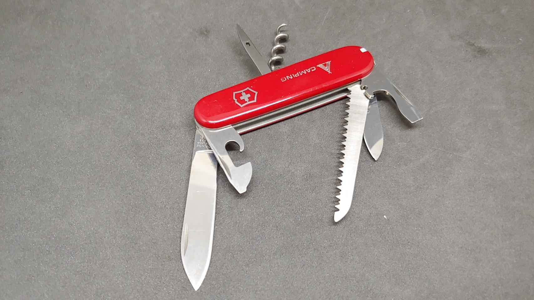 빅토리녹스 구형 캠퍼 + 거버 파라프레임 미니 탄토 나이프