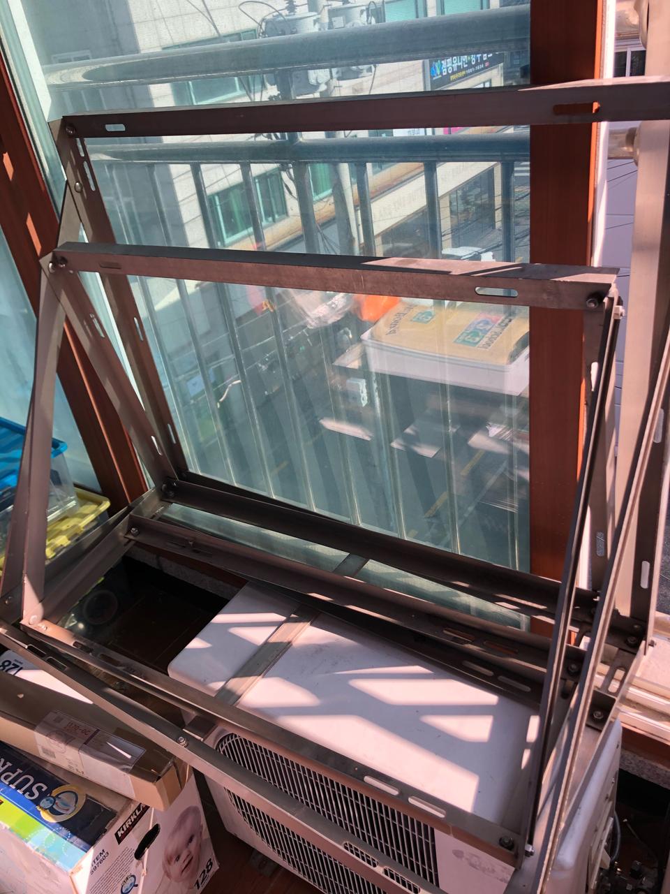 에어컨 실외기 앵글 거치대