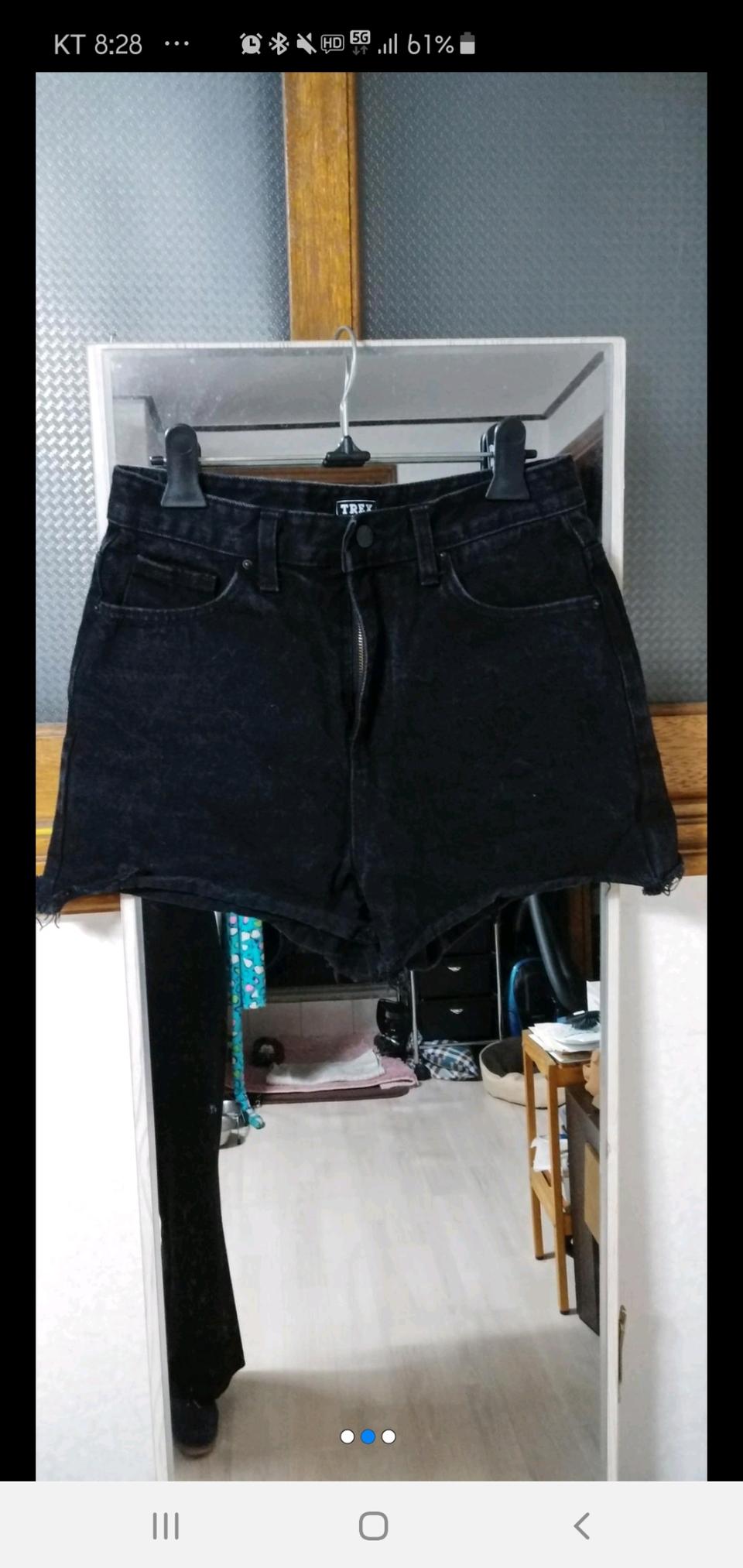 흑청 핫팬츠 반바지