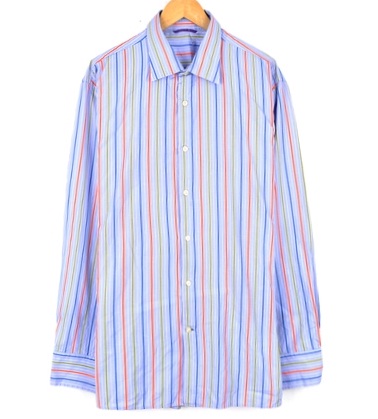 스트라이프 체크 셔츠