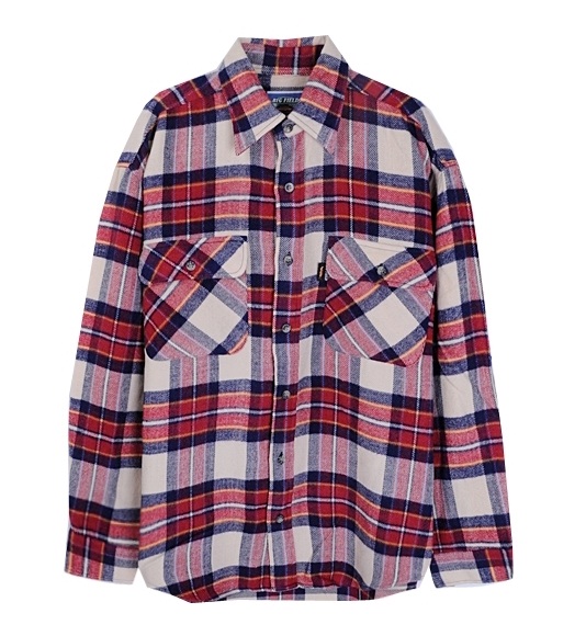 big field 체크 셔츠