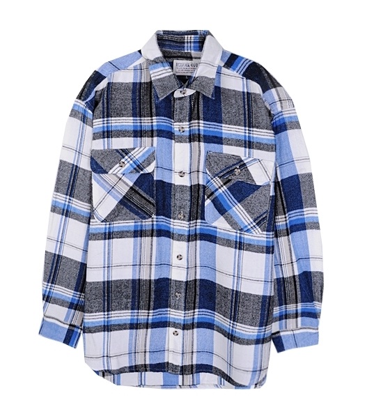 break off 체크 셔츠