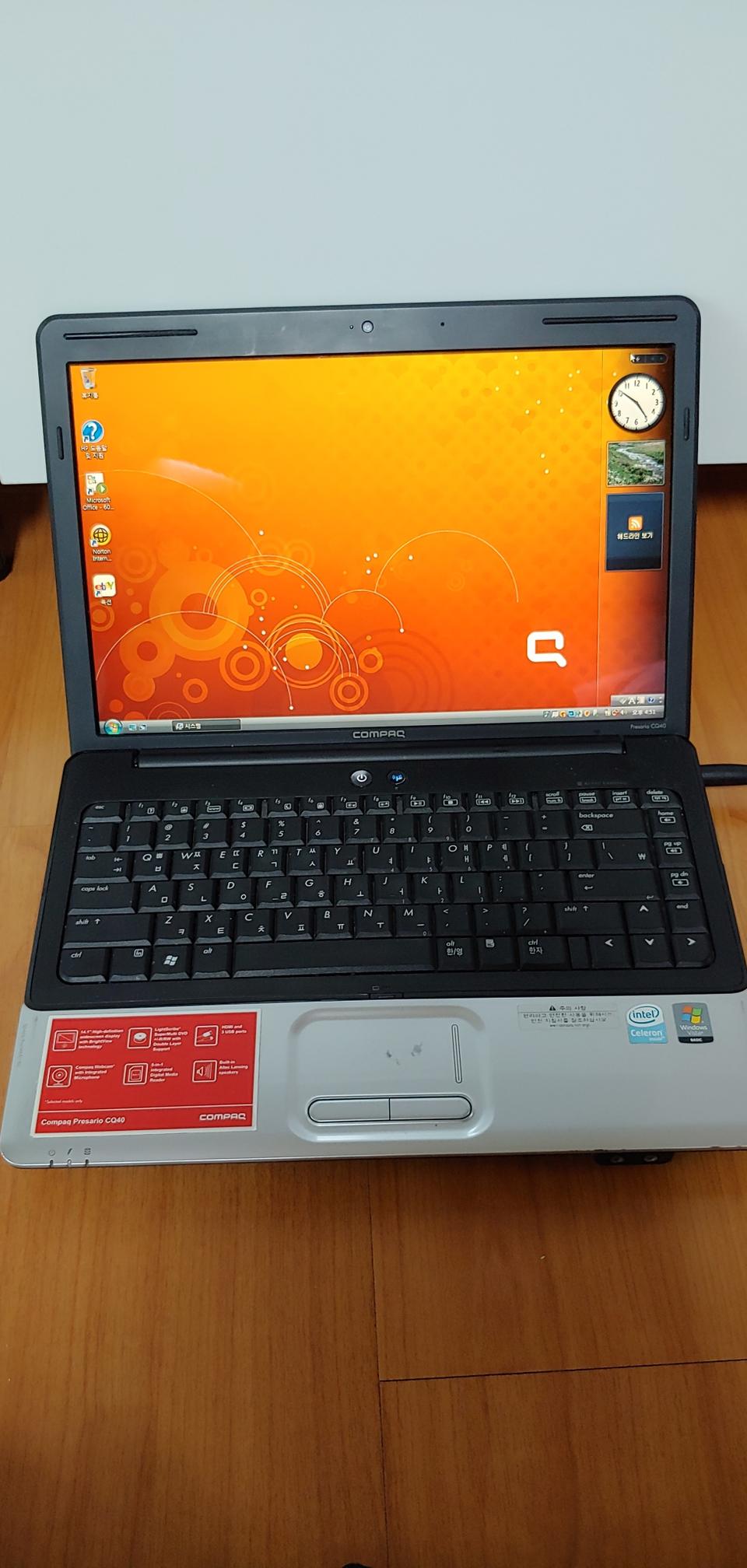 HP 노트북 Compaq cq40