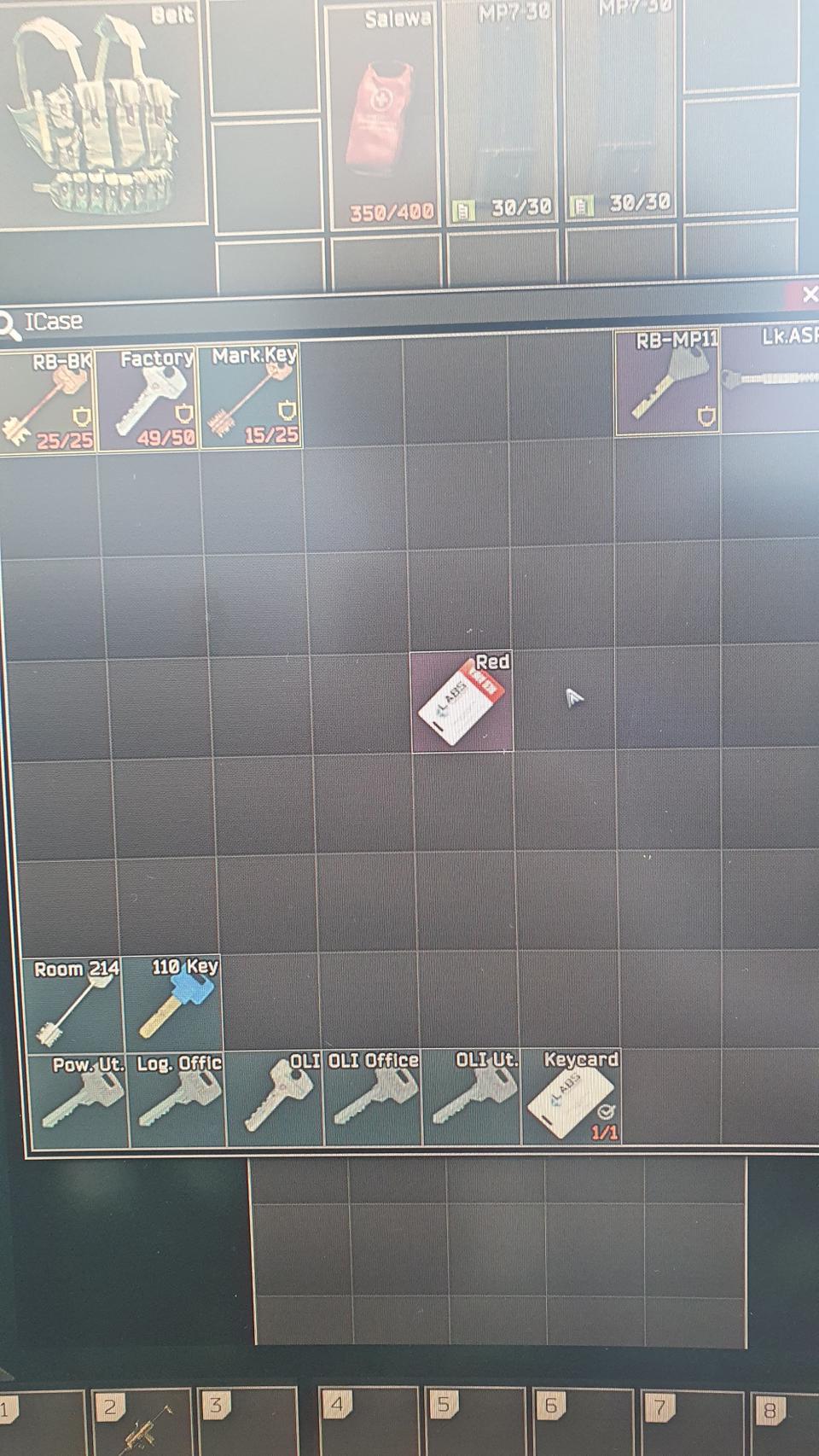 타르코프 레드 키카드