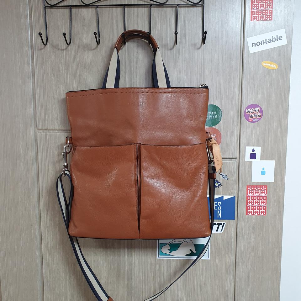 코치 투포켓 투웨이 크로스백 토트백