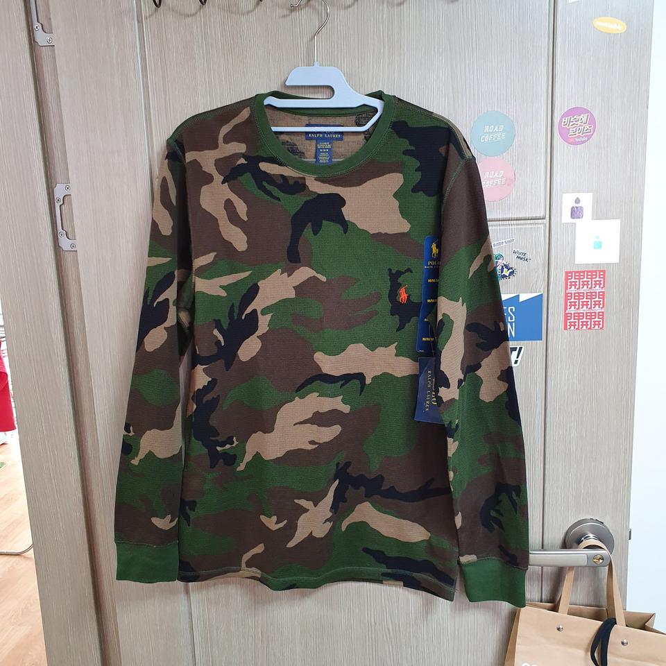 폴로 카모 오렌지포니 티셔츠m(100-105)