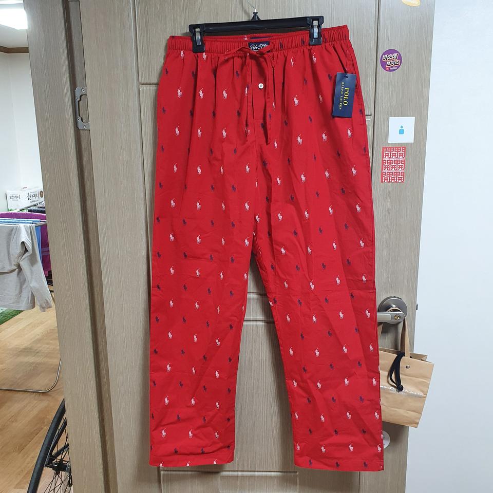 폴로 랄프로렌 파자마팬츠 L/레드