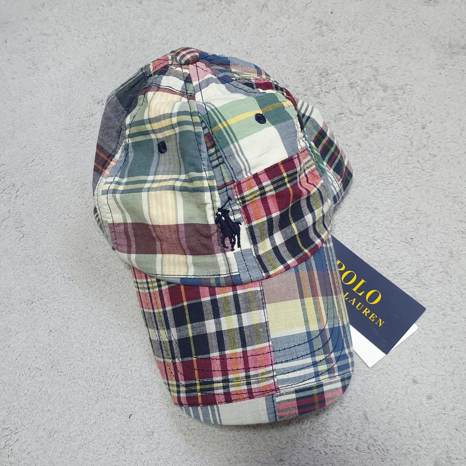 폴로 마드라스 체크 볼캡