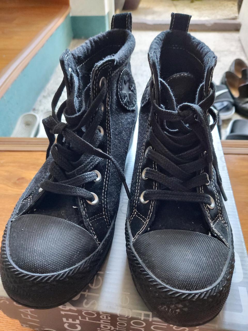 ALL STAR 블랙 캔버스화(사이즈 245cm)