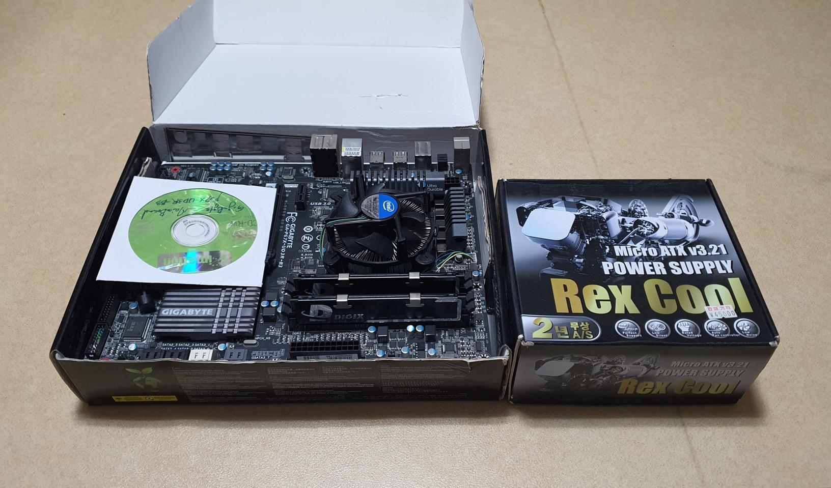 GA P67X-UD3R-B3 + i5 2500k + 삼성 DDR3 8G