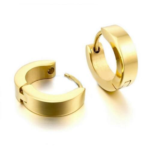 새 골드 후프 스테인레스 귀걸이 스틸 쥬얼리 데일리 액세서리
