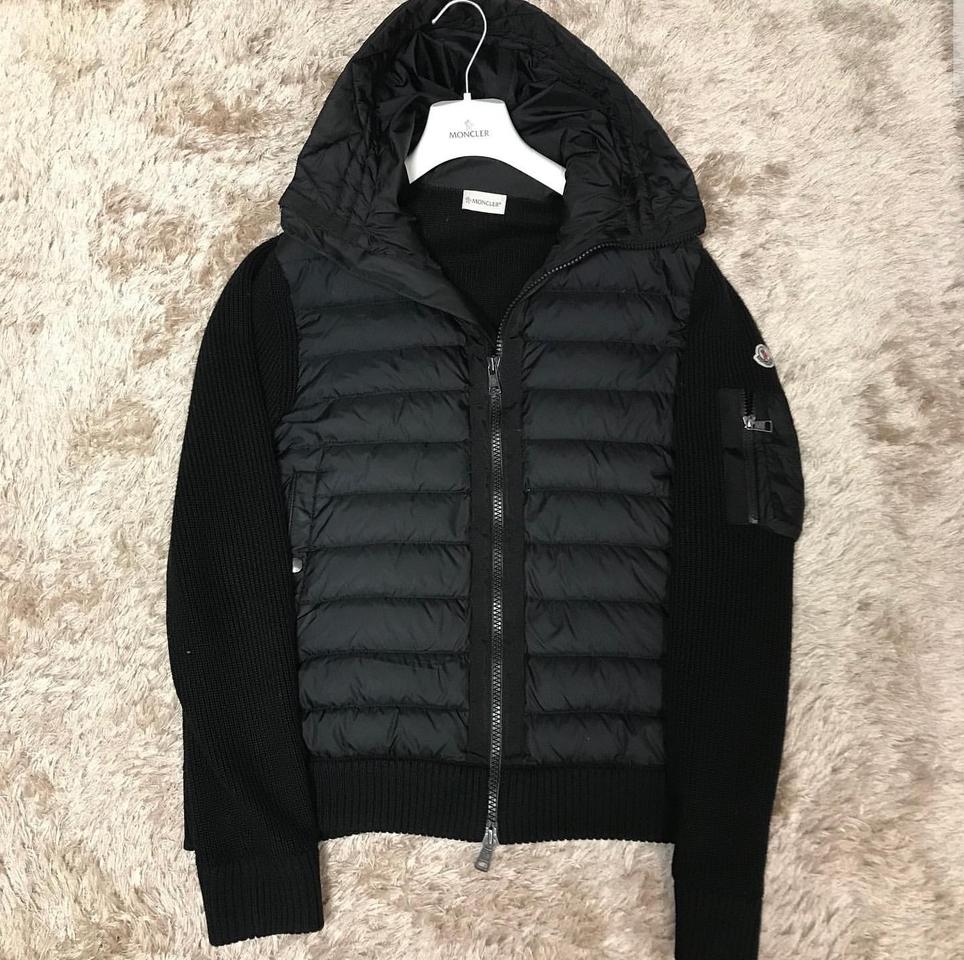 몽클레어 니트 후드 패딩