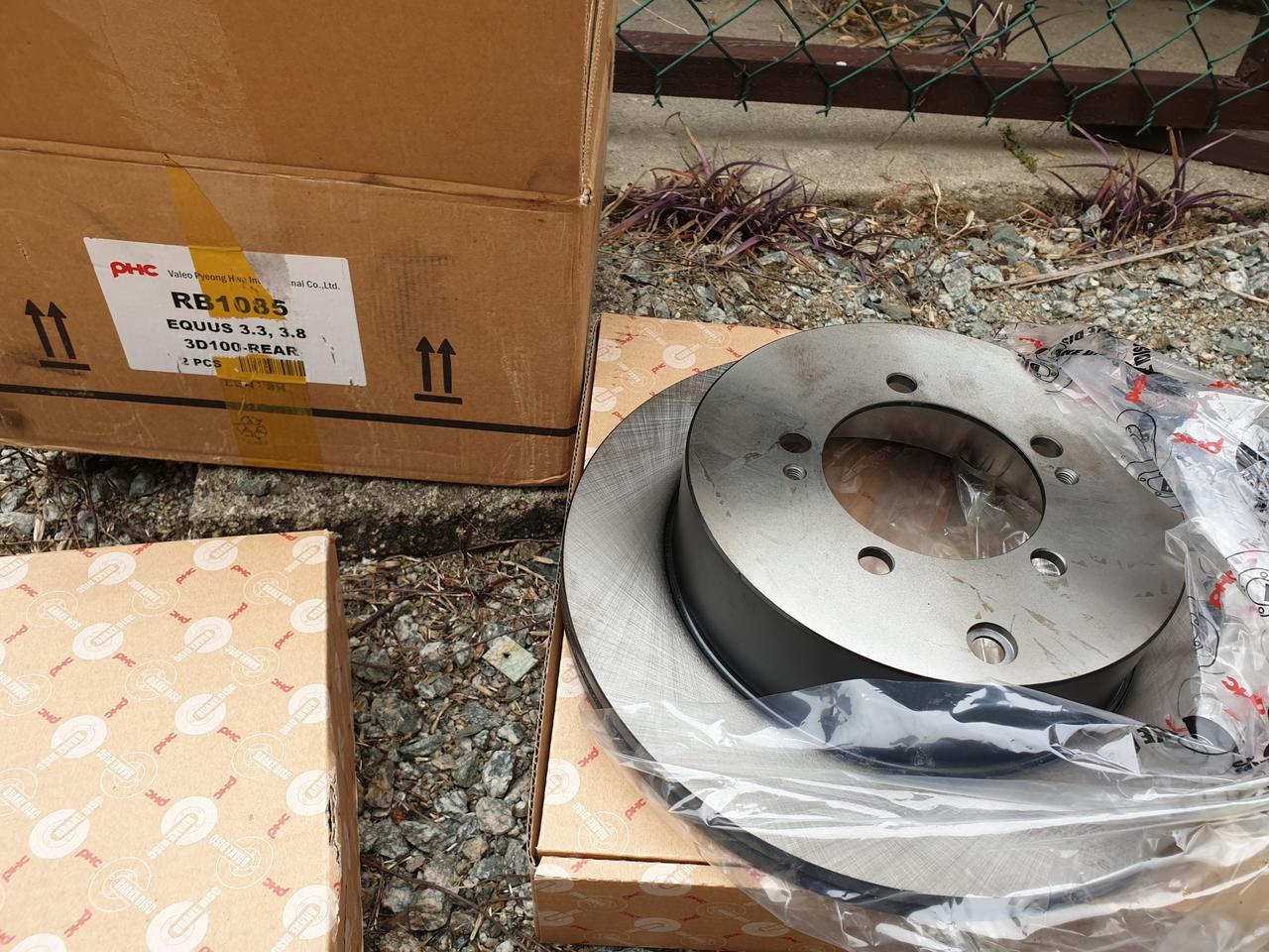 에쿠스 미사용 디스크 로터 구형 에쿠스 람다 3.3 3.8 후드럼