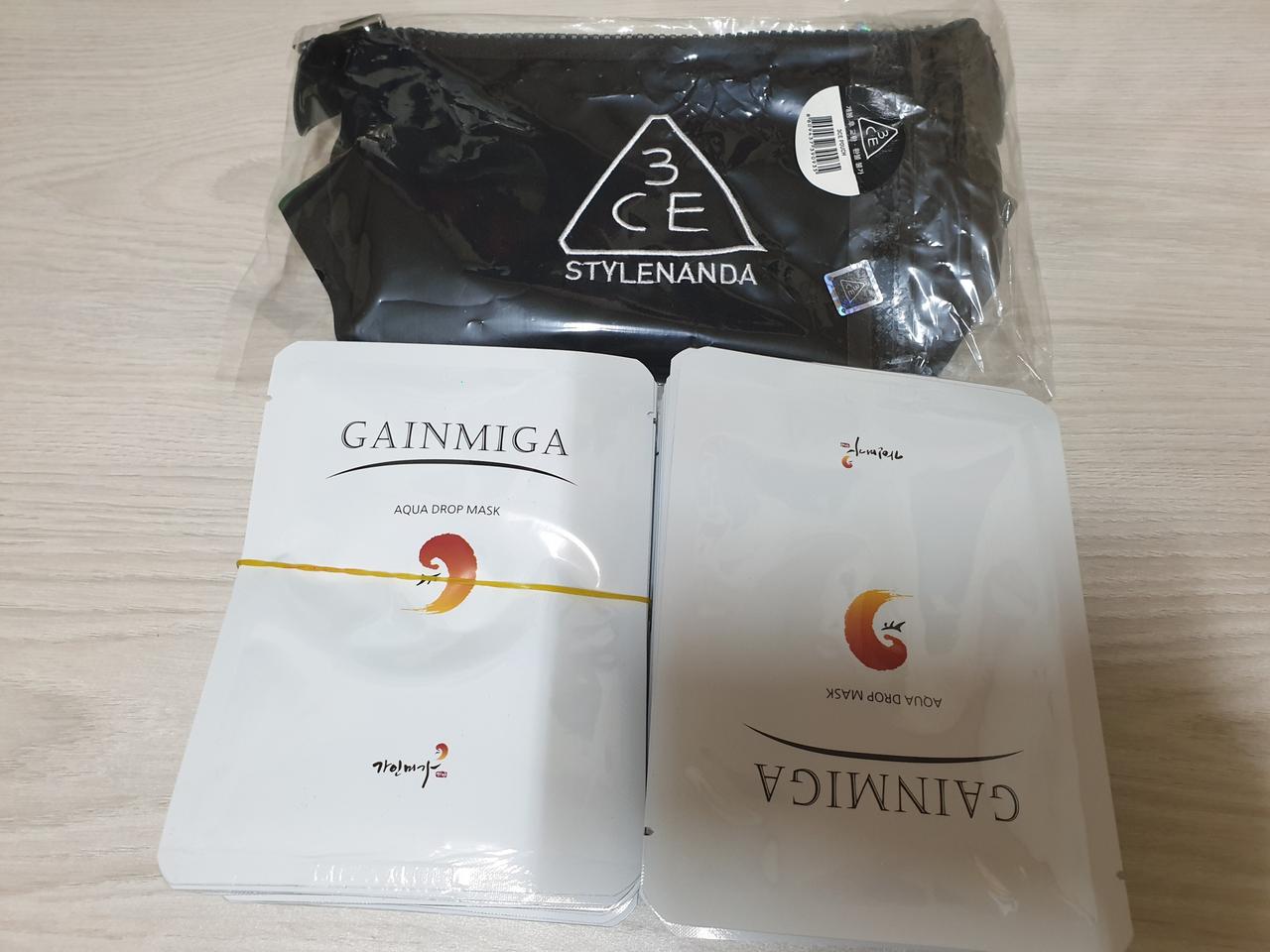 가인미가 아쿠아 드롭 마스크팩 30매구매시 화장품 파우치증정(택포3.3만