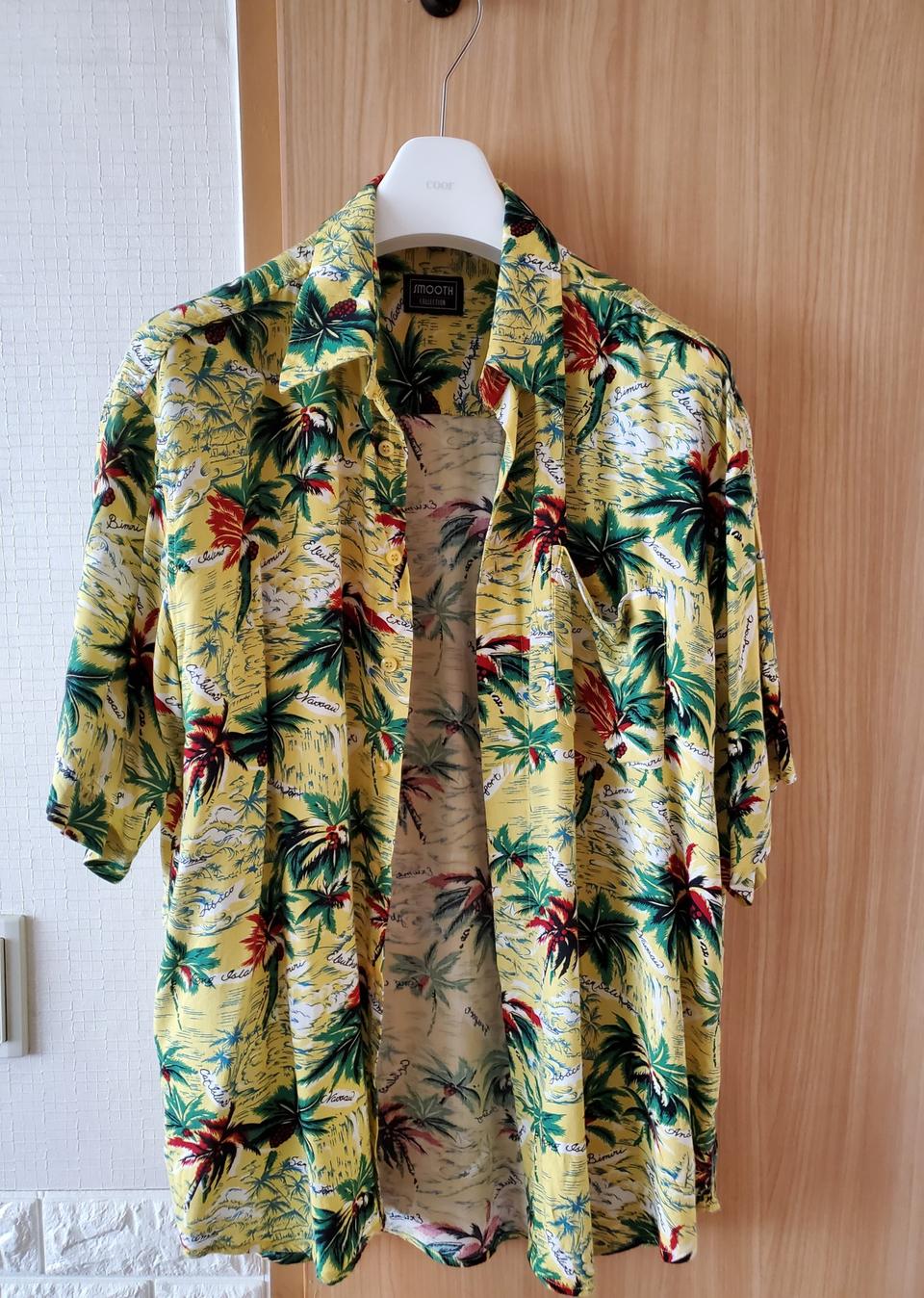 아로하 패턴 셔츠