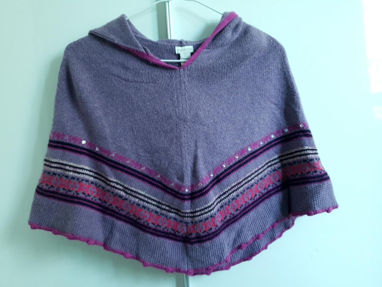 몬순 3-6세 여아 니트망토